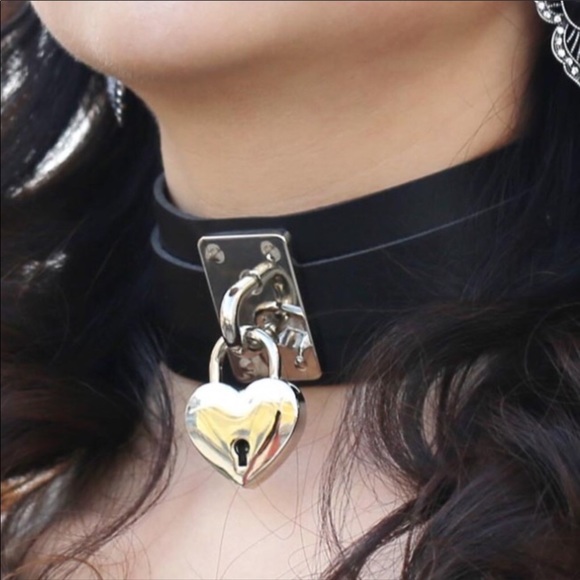 Chokers Jewelry - Necklace Jewelry Punk Black Choker Silver Locket
